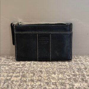 Coach Black Leather Card Holder